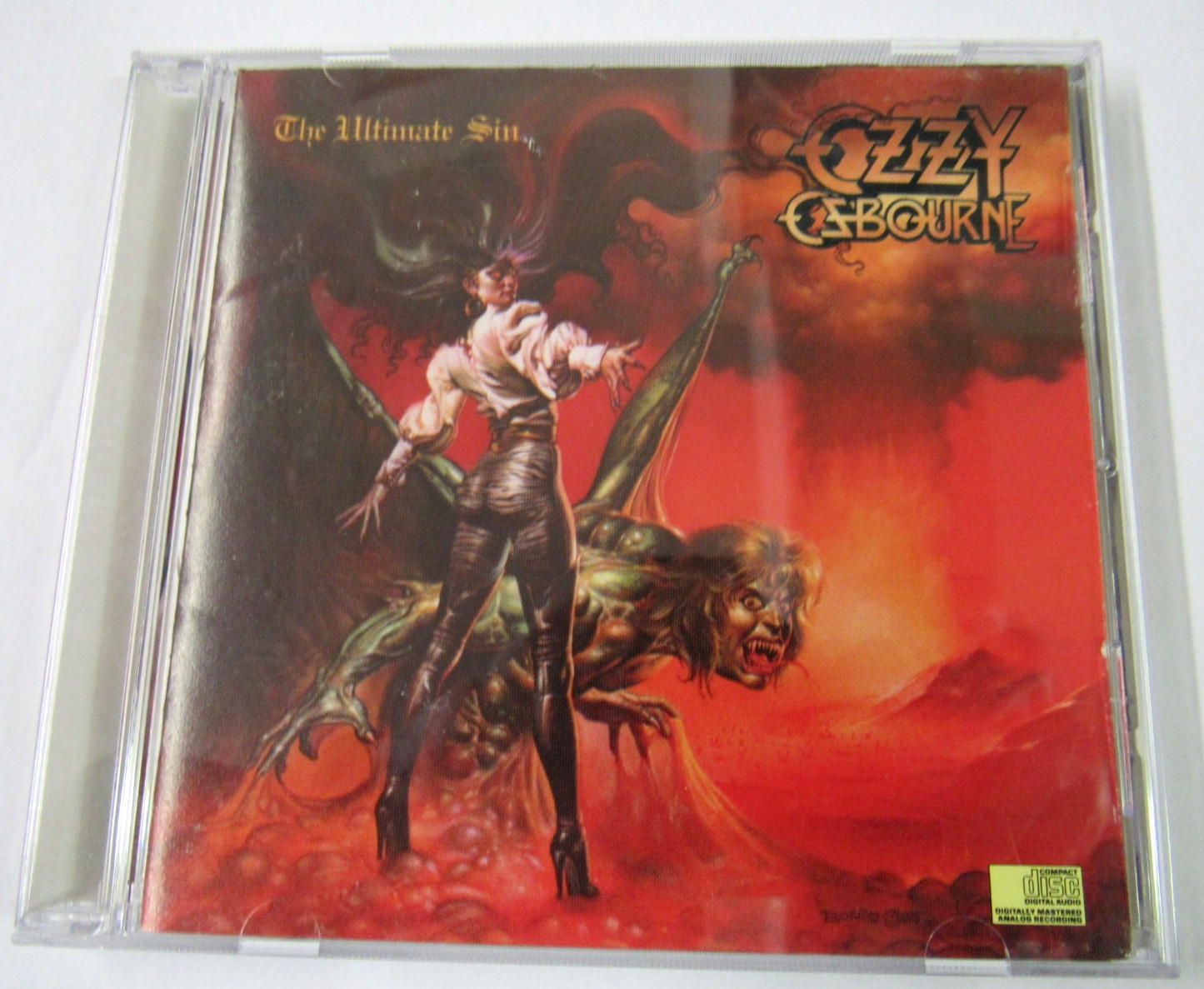Ozzy Osbourne Ultimate Sin CD DADC Early Pressing Original Mastering