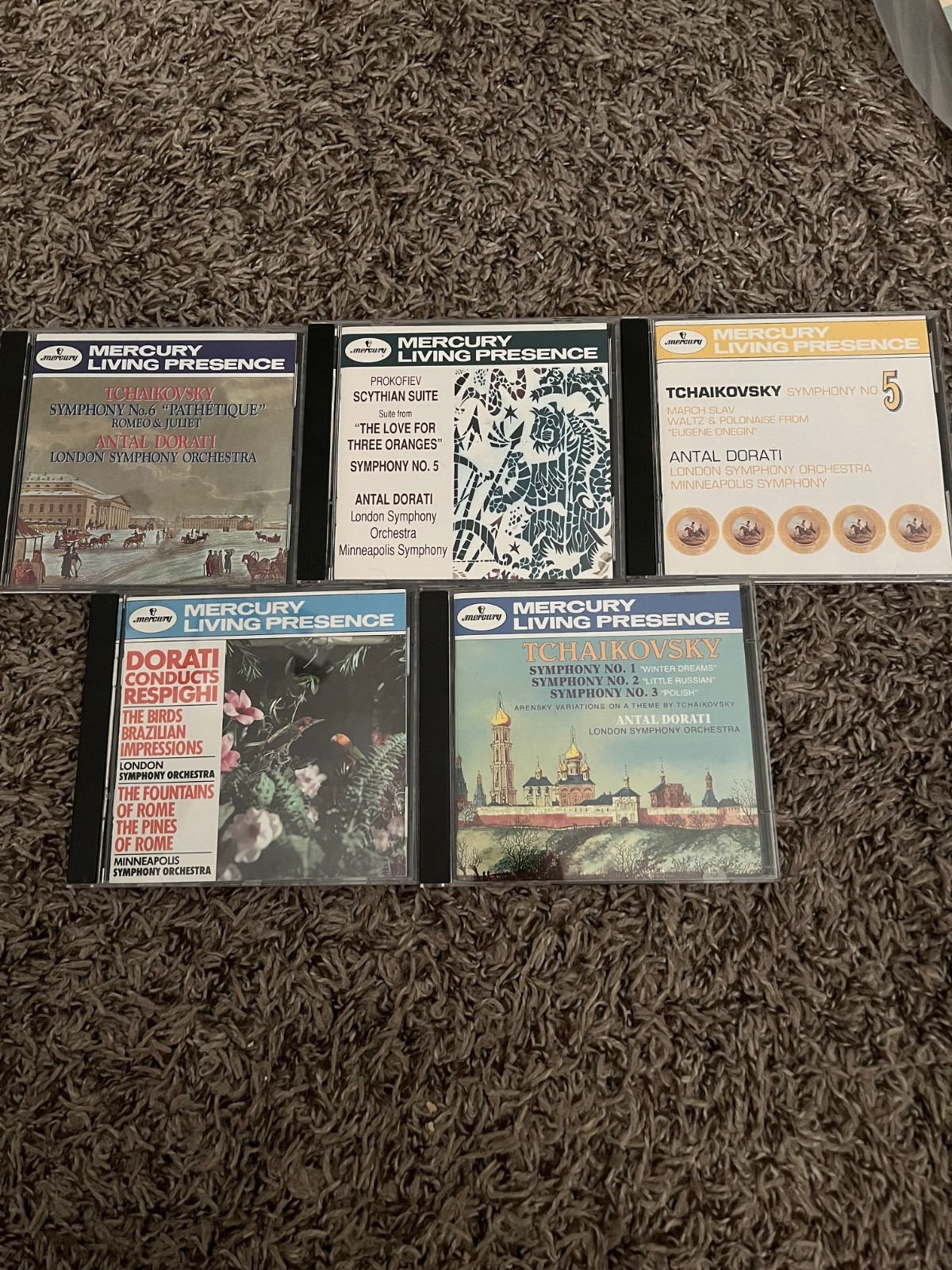 MERCURY LIVING PRESENCE 6 CD LOT ANTAL DORATI LONDON SYMPHONY ORCHESTRA RARE