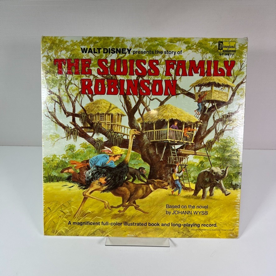 Vintage 1968 Walt Disney Disneyland The Swiss Family Robinson Vinyl LP * NEW