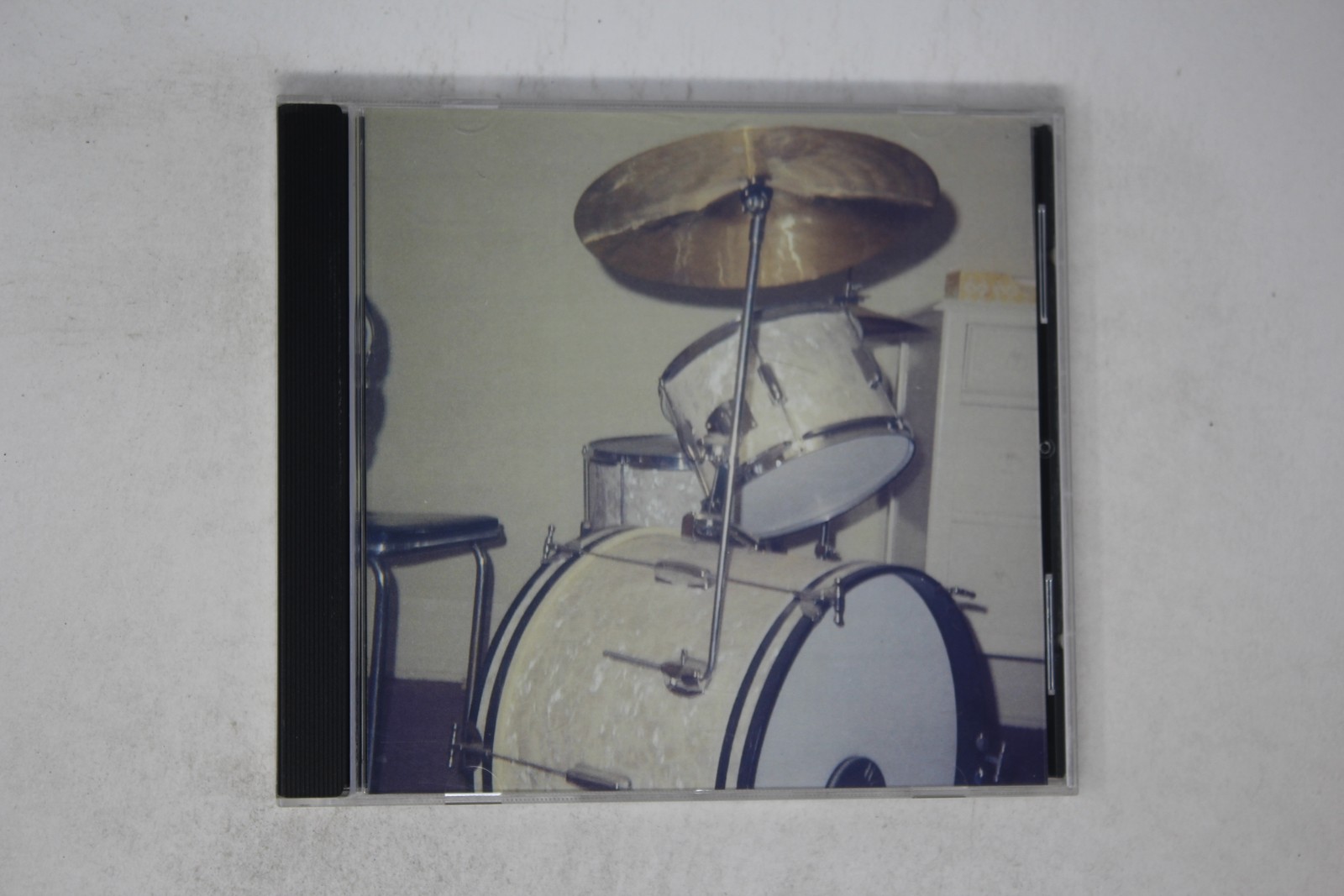 Drum Set Album CD with Vintage Drum Kit Cover Art