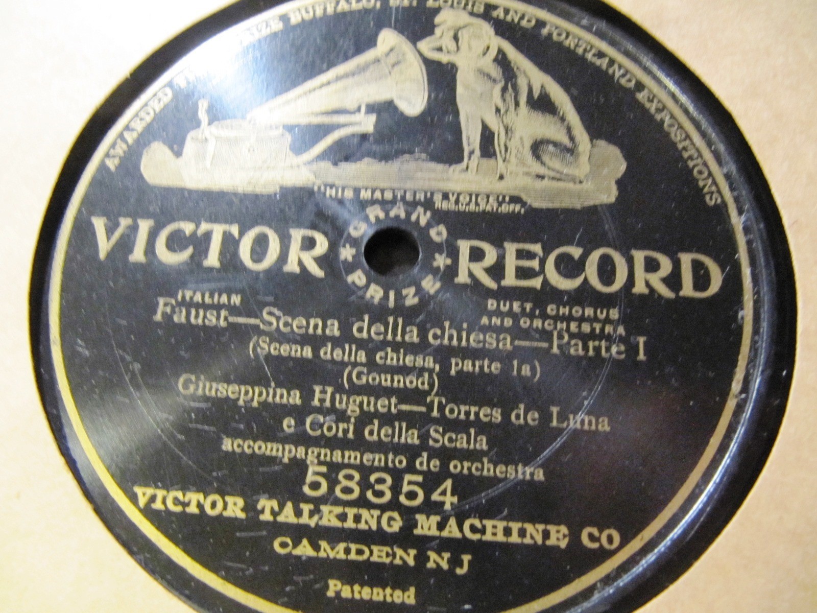 1906 G&T Giuseppina HUGUET Torres de LUNA FAUST Church Scena della Chiesa 58384