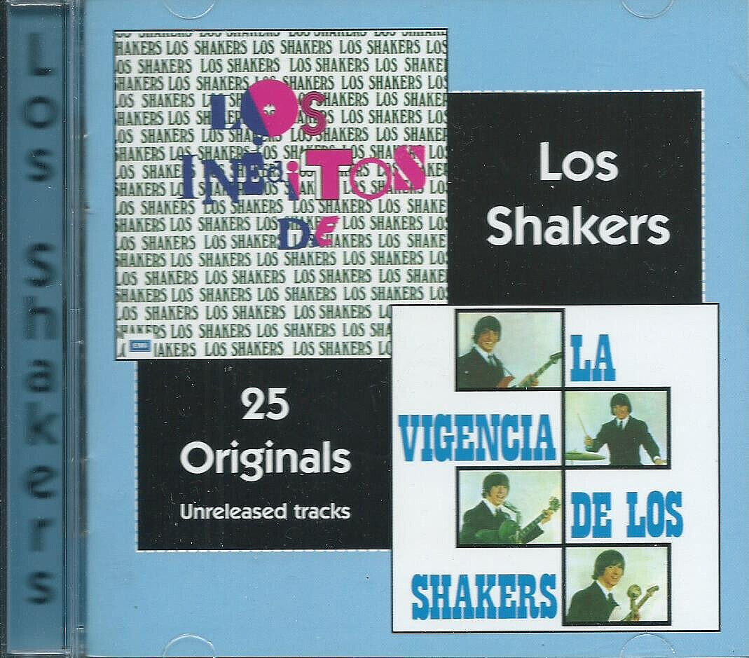 LOS SHAKERS - LOS INEDITOS + LA VIGENCIA URUGUAY 60s RARITIES CD +6 BONUS TRACKS