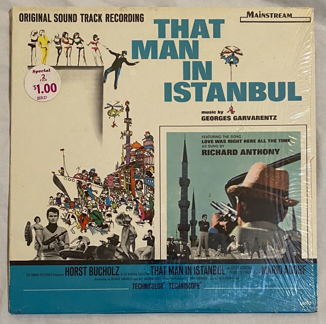 THAT MAN IN ISTANBUL Georges Garvarentz 60s FILM SOUNDTRACK Movie OST Spy SHRINK