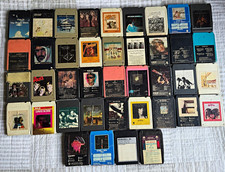 Vintage 8-Track Cartridge Lot w/8-Track Maintenance Kit and blank picture
