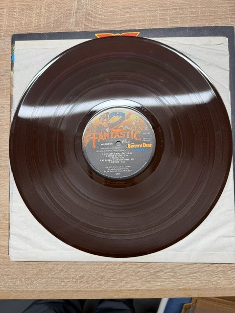 Elton John Captain Fantastic BROWN vinyl LP PROMO