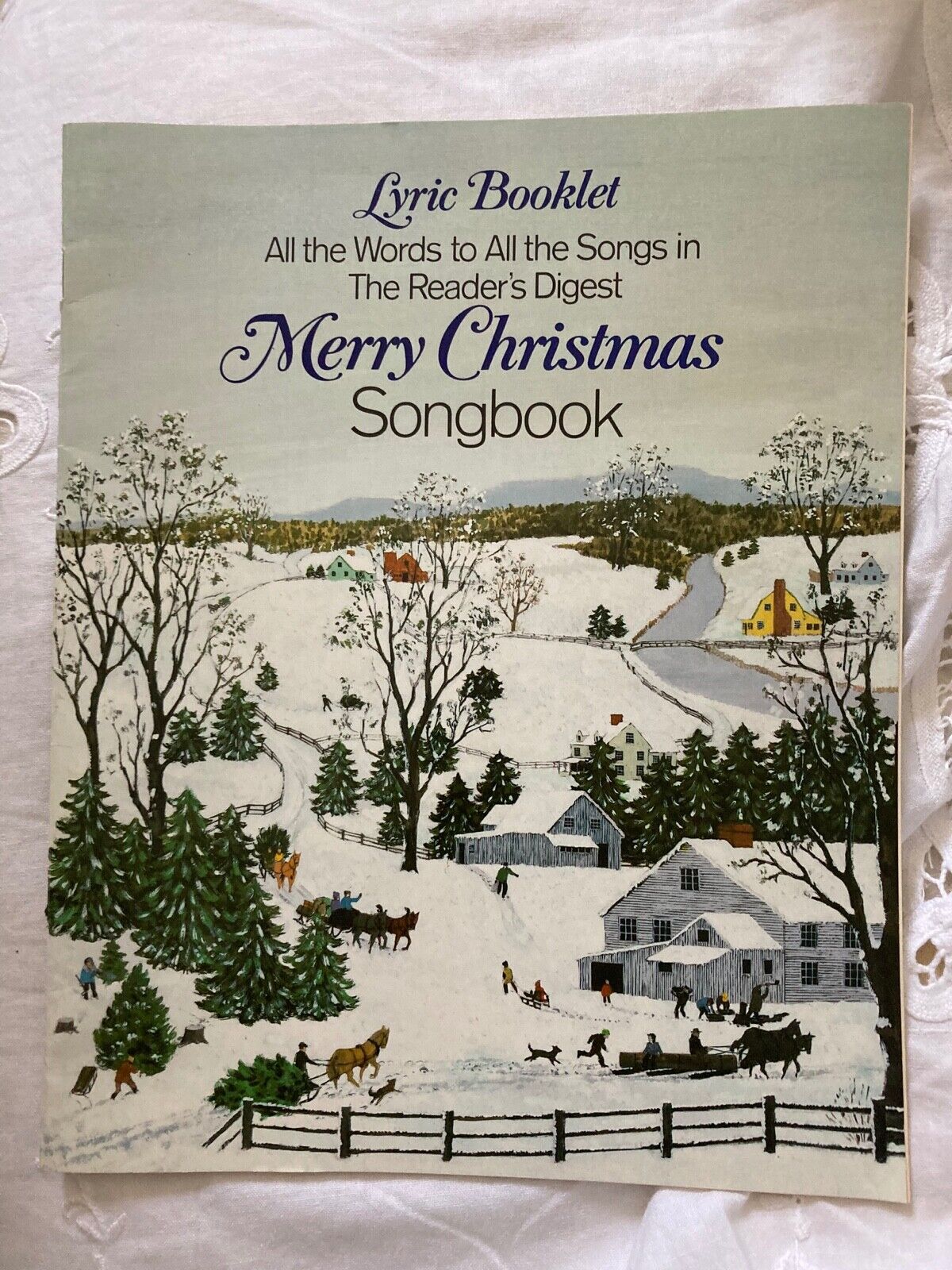 Merry Christmas Lyric Booklet Songbook.  The Reader's Digest.  Vintage. 1981