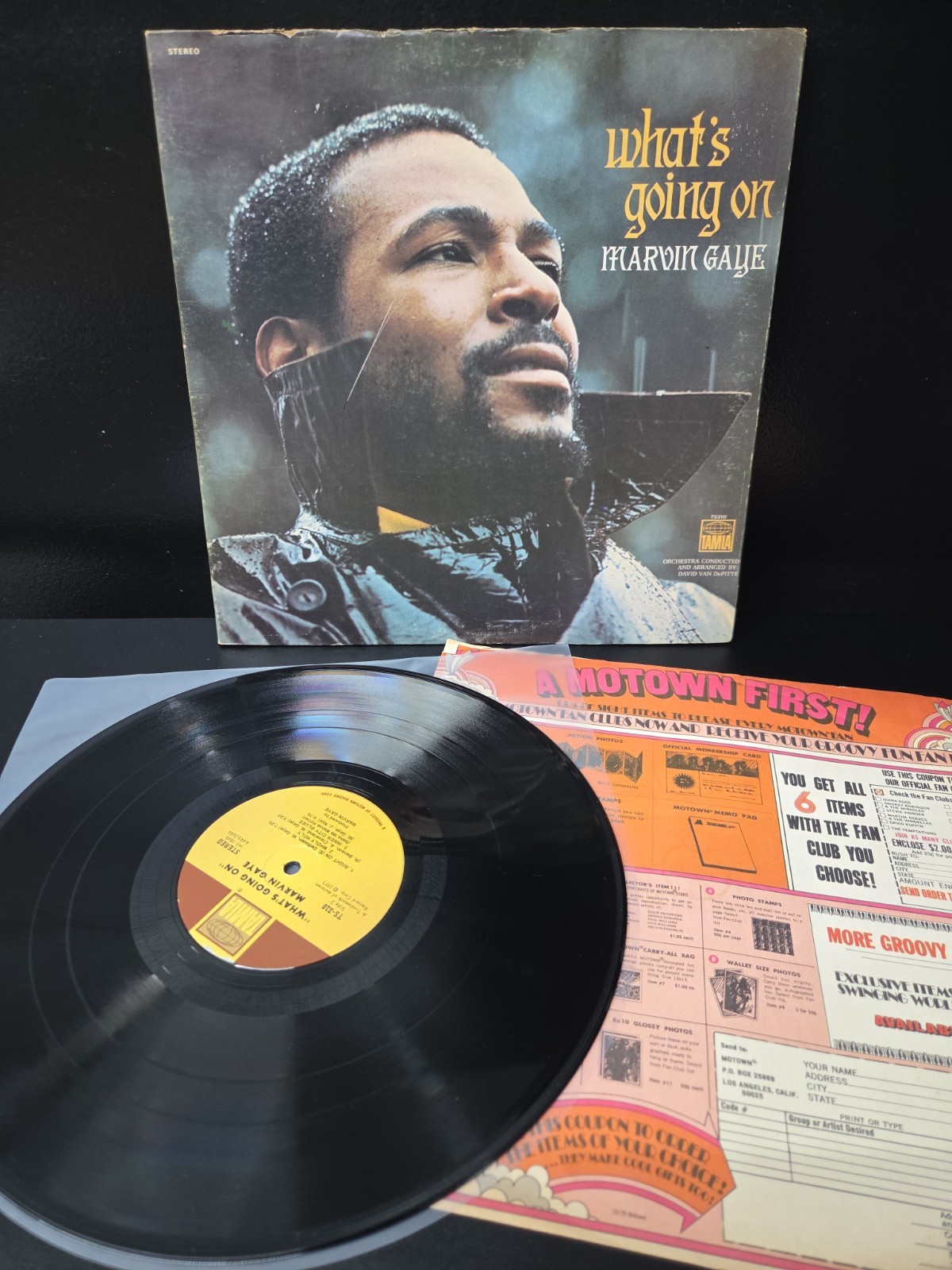 Marvin Gaye Whats Going On Lp Vinyl 1971 1st Press Gatefold/Insert VG+/NM- Wax