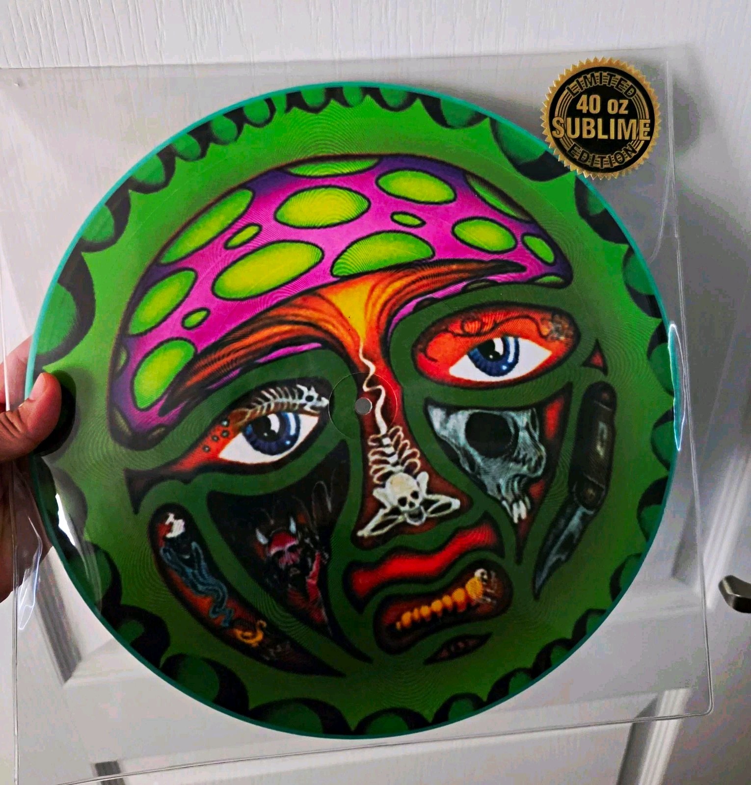 Sublime 40oz. To Freedom RARE Limited Edition Green Picture Disc Vinyl LP Record