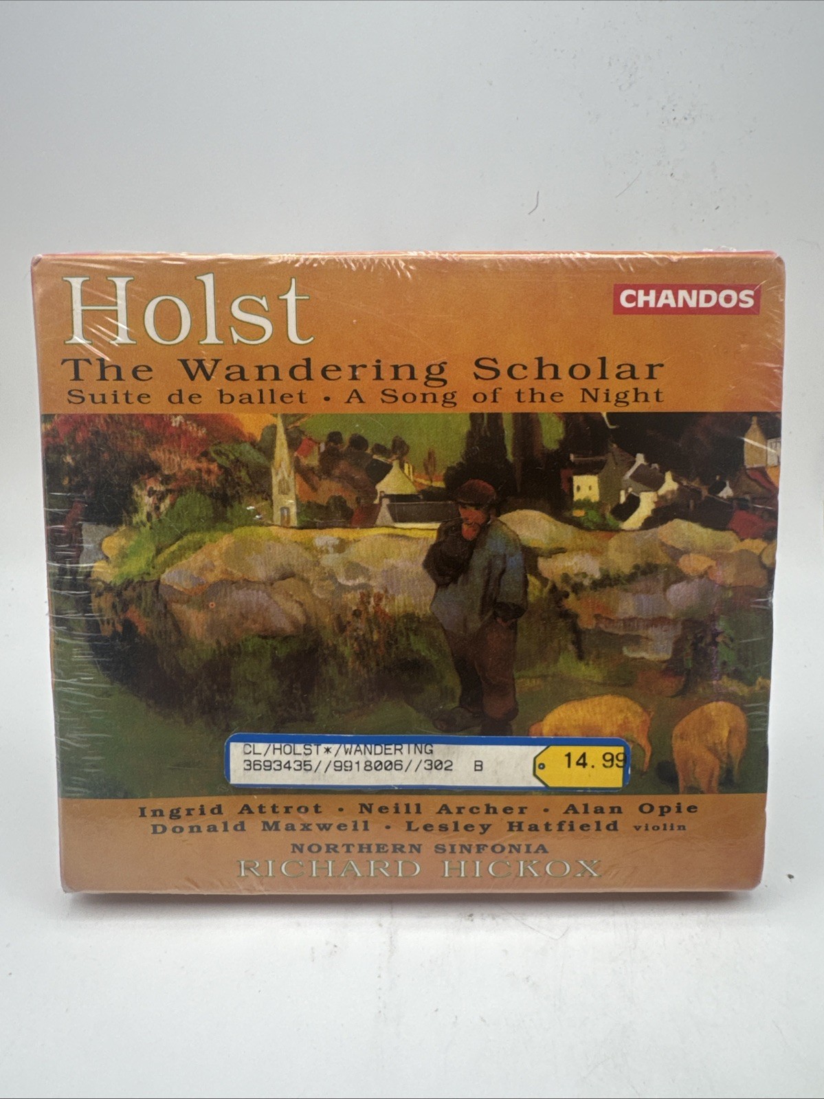 Holst The Wandering Scholar CD 1999 Chandos Richard Hickox NEW SEALED