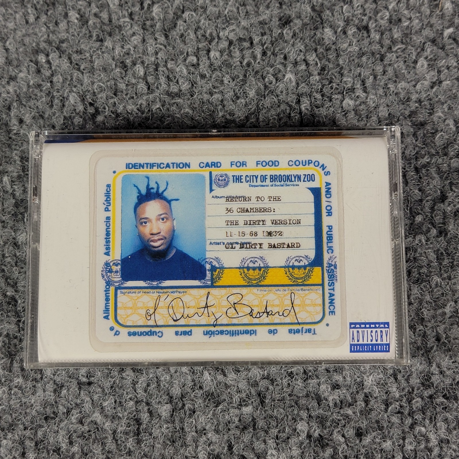 Return to the 36 Chambers: The Dirty Version - J Card And Case Only - No Tape -
