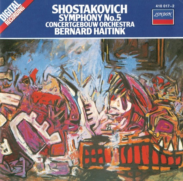 Shostakovich Symphony No 5 Bernard Haitink Concertgebouw CD 410 017-2 LIKE NEW