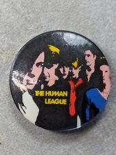 Vintage 80s The Human League PIN BADGE Purchased Around 1986  picture