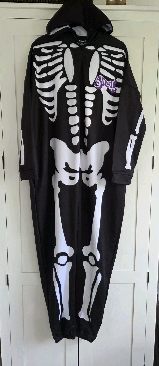 Ghost Official Skeleton Jumpsuit 2024 Band Merch BNWOT Rare Lounge Suit