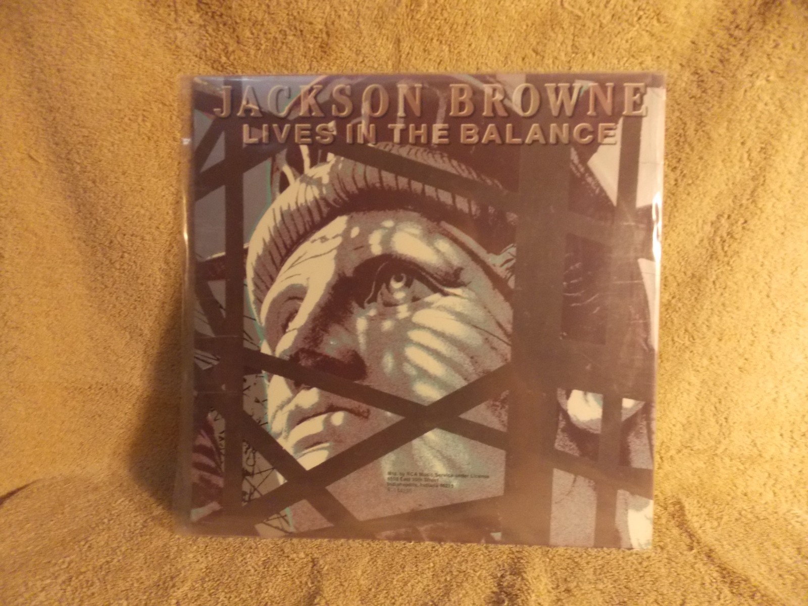 Jackson Browne, Lives In The Balance, 1986 Vinyl, Still Sealed, 