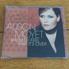 SIGNED Alison Moyet – Should I Feel That It's Over CD Single Promo Autograph Pop picture