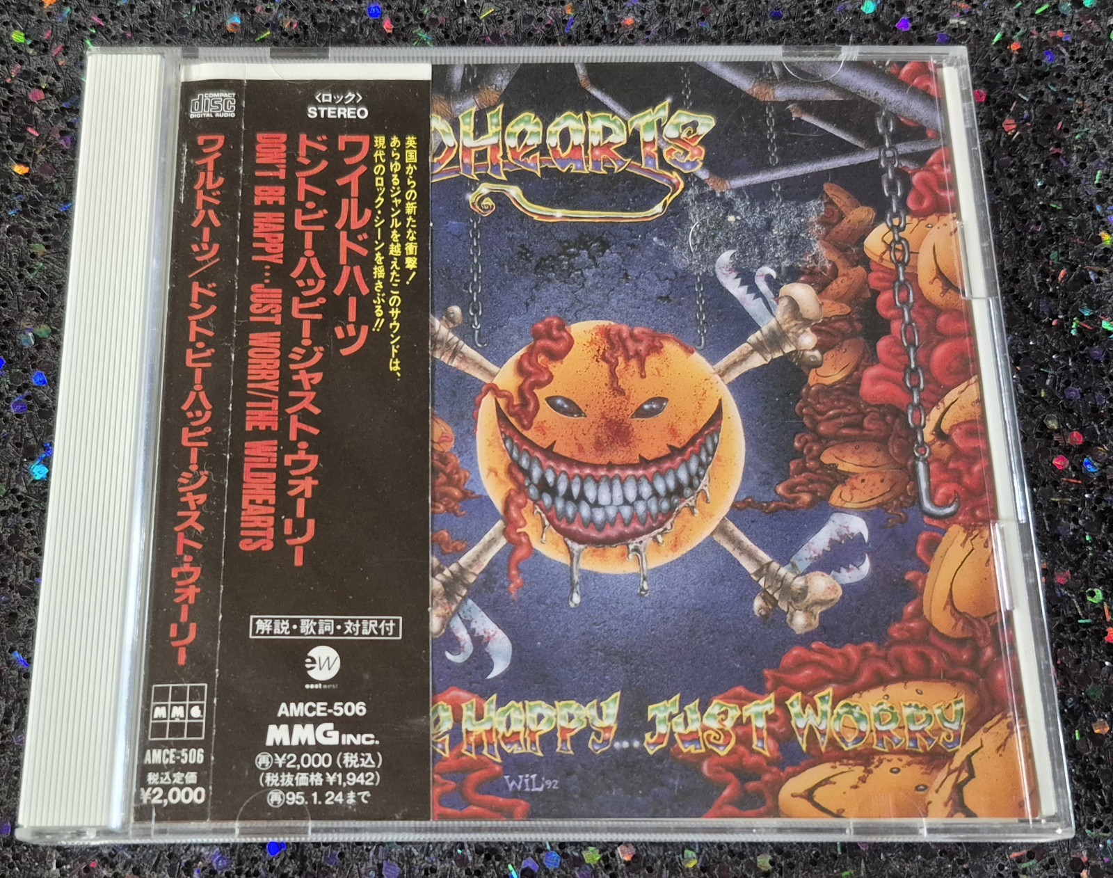 The Wildhearts - Don\'t Be Happy...Just Worry CD 1992 Pre-Owned VG Cond Japan OBI
