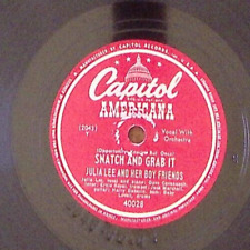 JULIE LEE AND HER BOY FRIENDS I WAS WRONG / SNATCH AND GRAB IT   78 RPM 140 picture