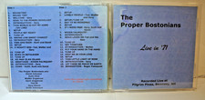 THE PROPER BOSTONIANS 2CD LIVE IN '71 - COVENANT CONGRETIONAL CHURCH BOSTON picture