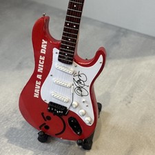 Bon Jovi Have a Nice Day miniature Guitar - 10 inches tall - includes stand  picture