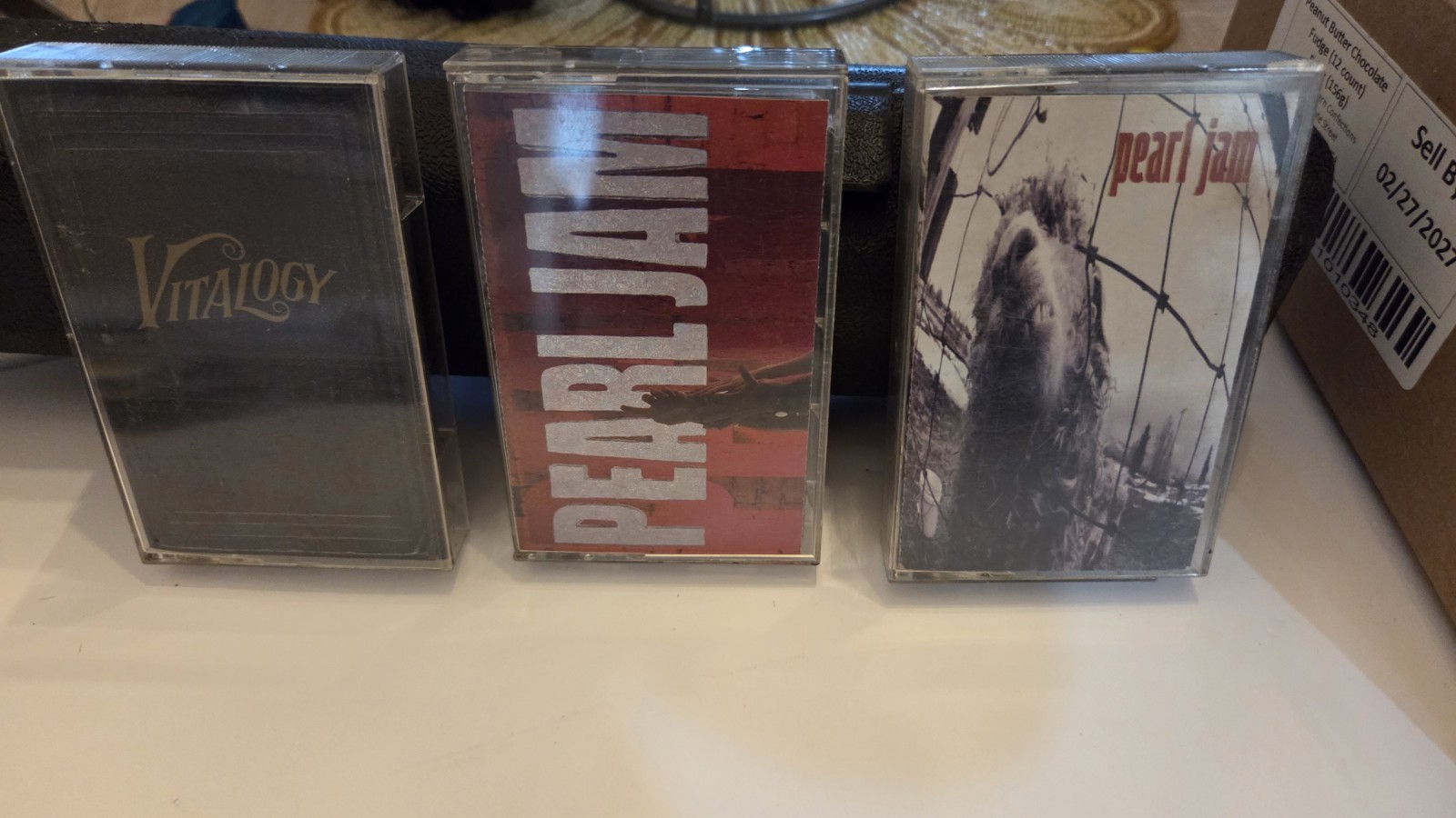 3 Pearl Jam Cassette Tapes Ten - Vitalogy - Self Titled