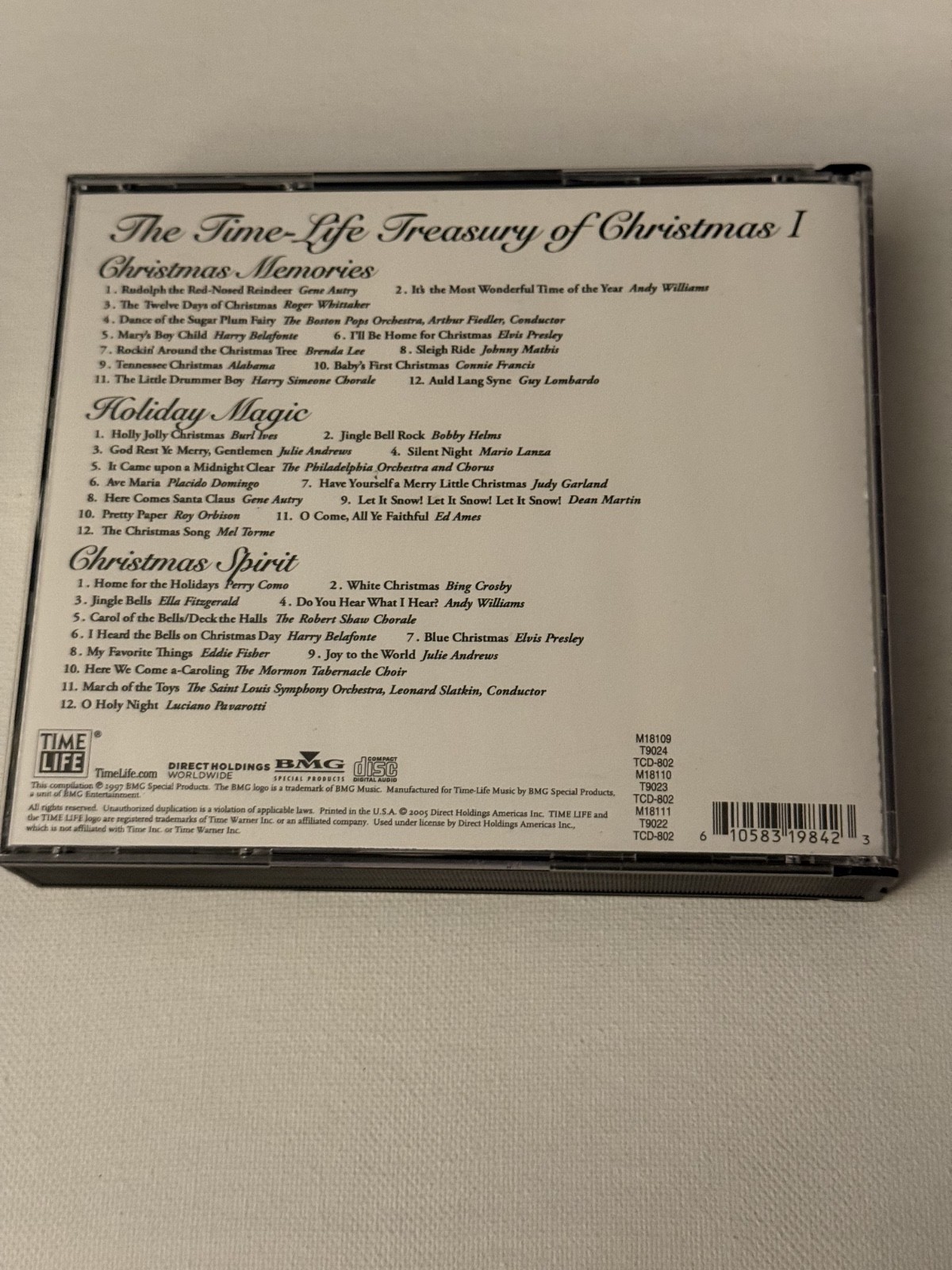 The Time-Life Treasury of Christmas -3 CD Set- 36 Songs - GREAT CONDITION