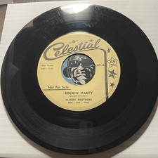 MADDY BROTHERS Rockabilly 45 Celestial #109 Rockin Party b/w Hey Little Girlie picture