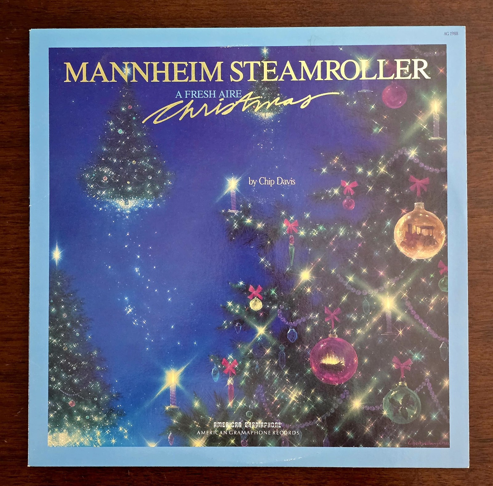 MANNHEIM STEAMROLLER - A FRESH AIRE CHRISTMAS - ORIGINAL 1988 VINYL Rare copy