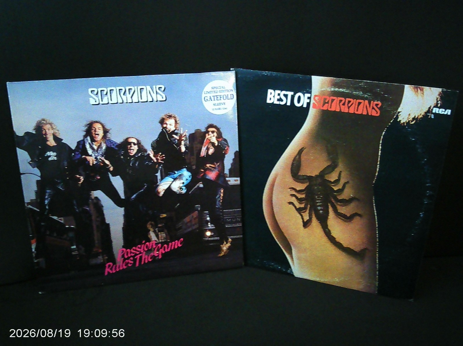 SCORPIONS vinyl LOT x2 Passion Rules The Game 1988 GER. HARVEST + BEST OF 1979