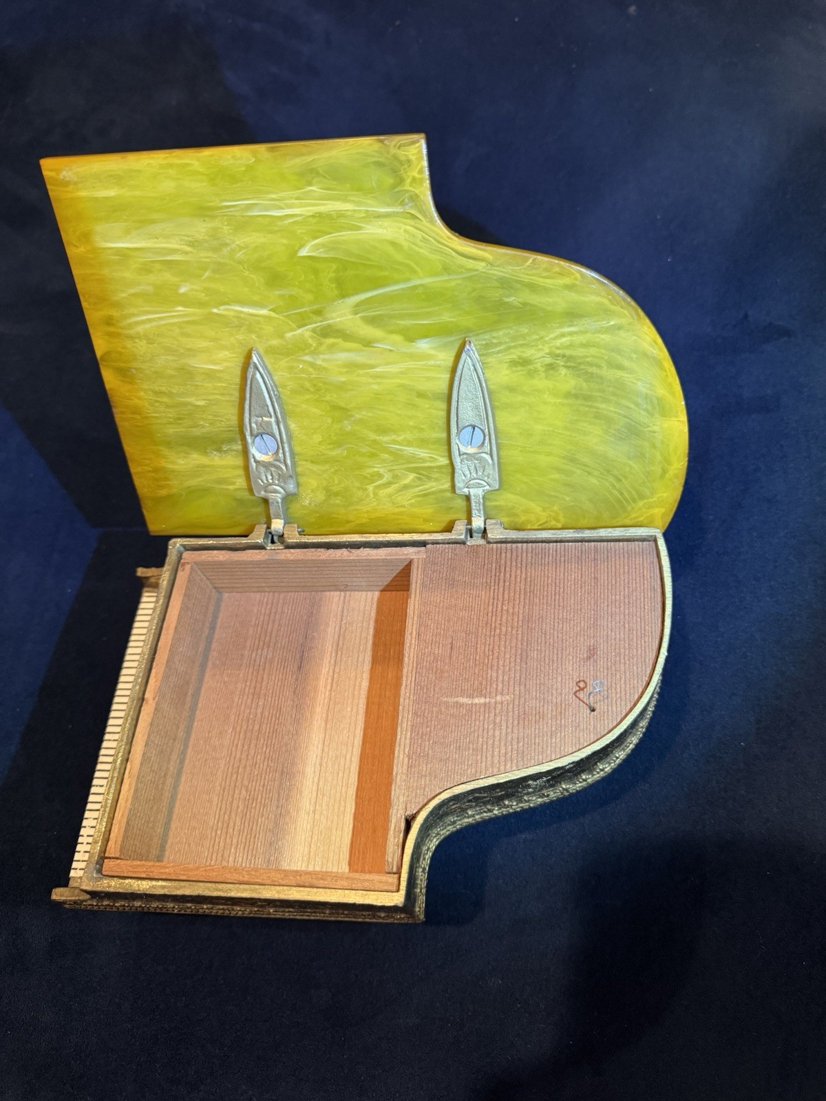 Vintage Bakelite Piano-Shaped Collectible Music Box, 