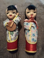 VTG Oriental Asian Chinese Japanese Dolls 1950's 6