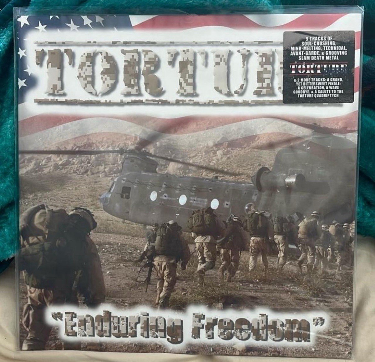 Torture - Enduring Freedom Vinyl 2LP /200 Red White Blue Stripe & Splatter NEW