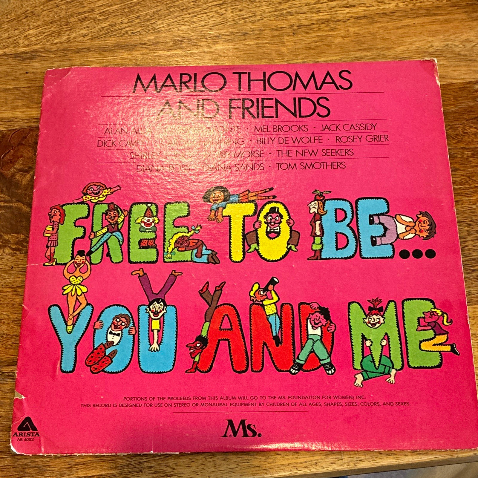 Mario Thomas and Friends Free to Be... You and Me LP Vinyl Arista AB 4003