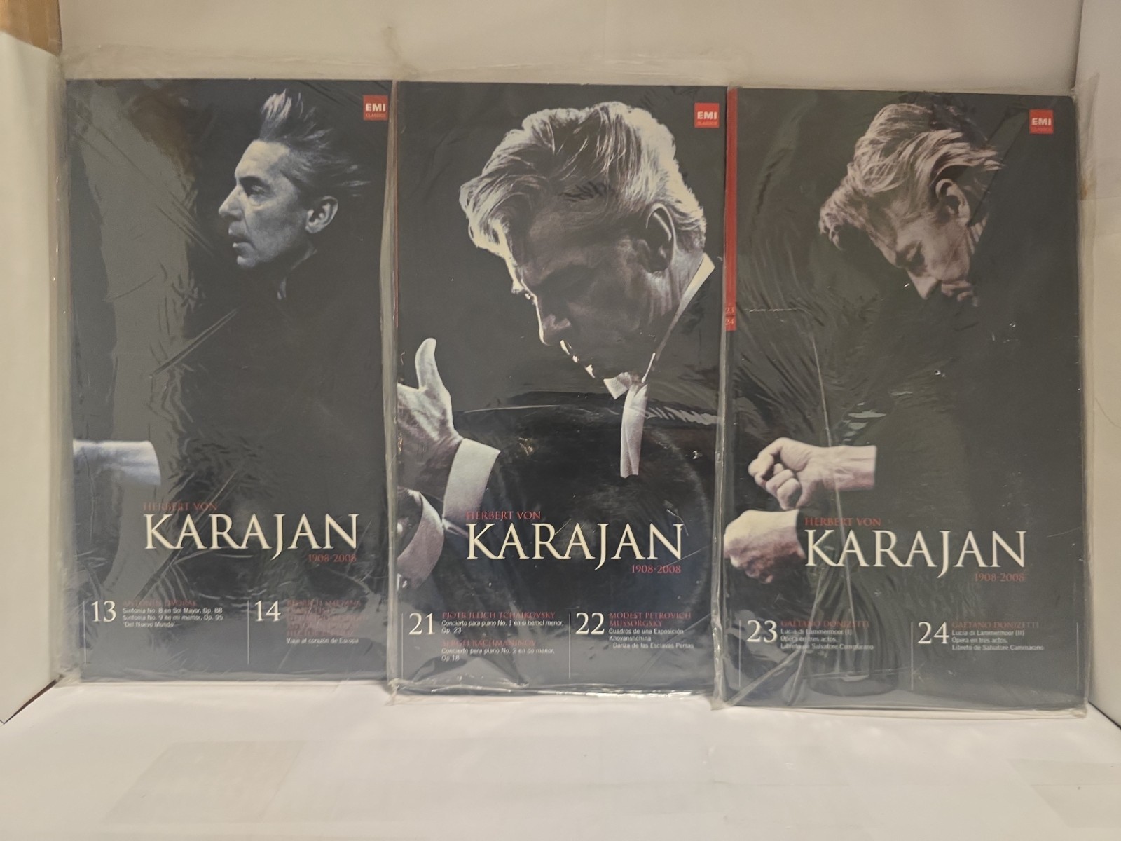 Herbert Von Karajan 1908-2008 EMI Classics CD Book Lot Of 3 (6 CDs) SEALED RARE