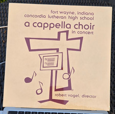 Concordia Fort Wayne High School A Capella Choir Vinyl Record Album 1980's Vtg picture