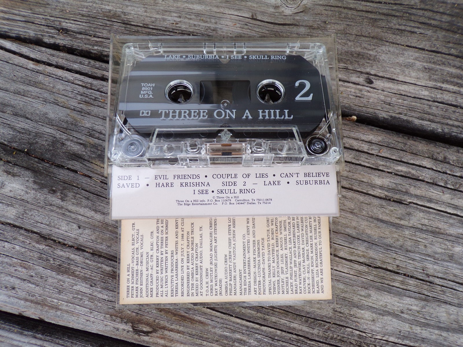 Three On A Hill Private 1989 Release Scarce n' Great  Dallas Alternative Rock