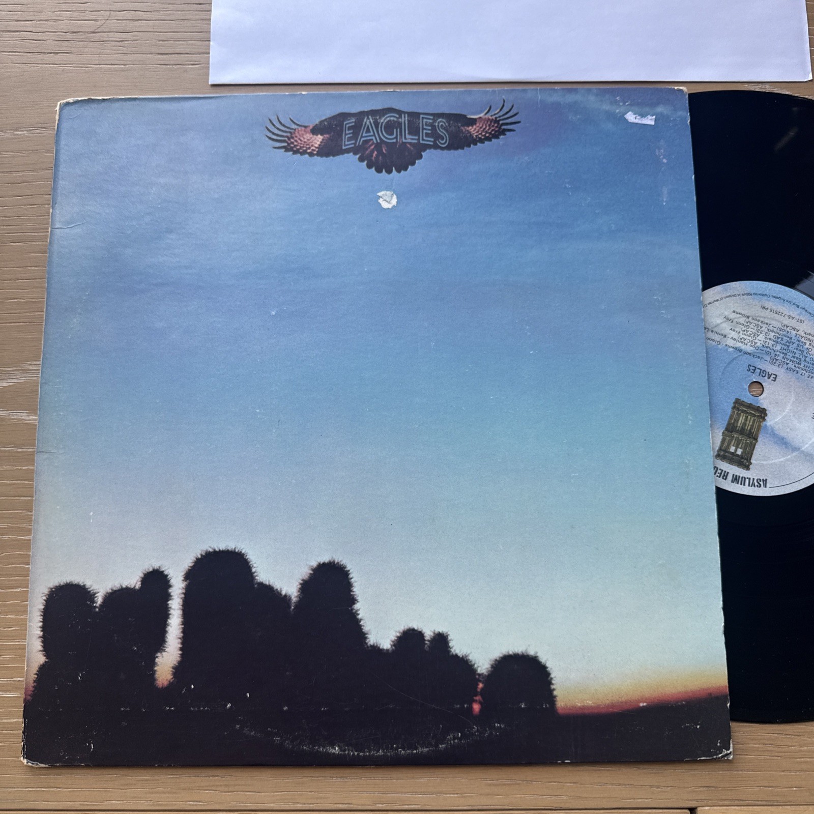 EAGLES - Eagles 1972 DEBUT + Complete W Sleeve LP) US Press VG+