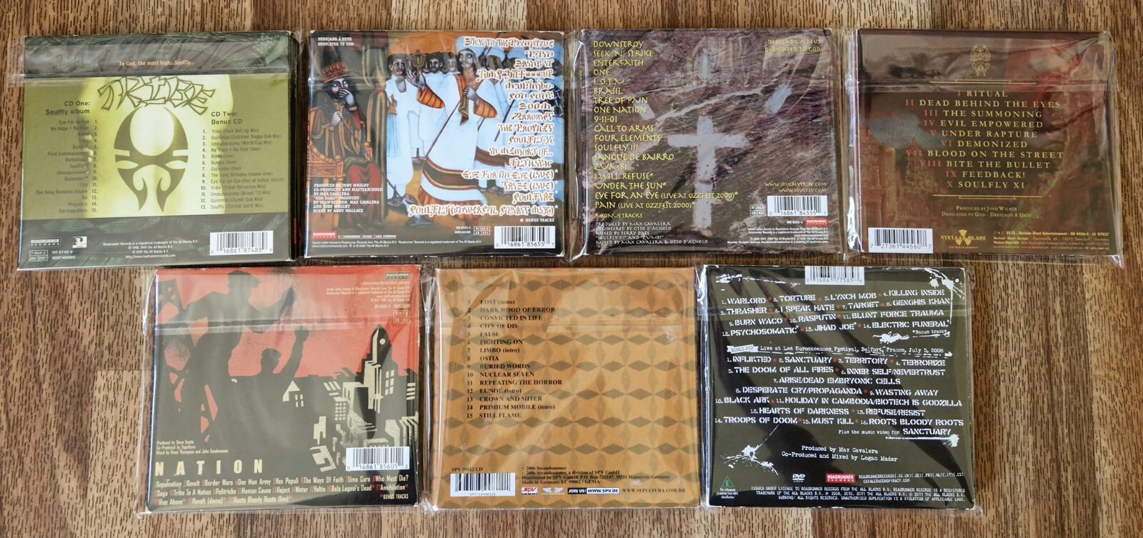 SEPULTURA SOULFLY BLUNT FORCE TRAUMA CD ALBUM COLLECTION JOB LOT