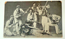 1918 Princess Pauhi HAWAIIAN Guitar Band PHOTO CARD Vaudeville Hawaii postcard picture