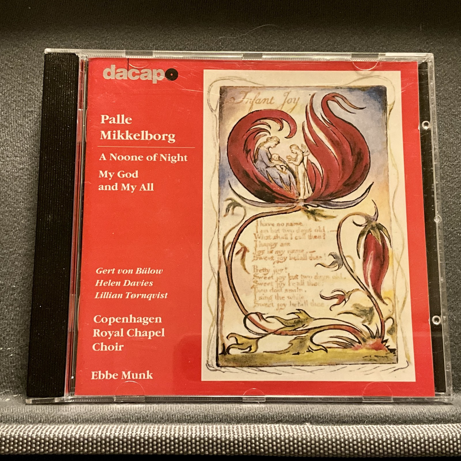 Palle Mikkelborg: A Noone of Night & My God and My All CD Dacapo Munk Choir