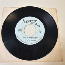 Do It In Detroit, Joan Crawford Vinyl 45 AR6938 Morgan Records VERY RARE OOP 84 picture