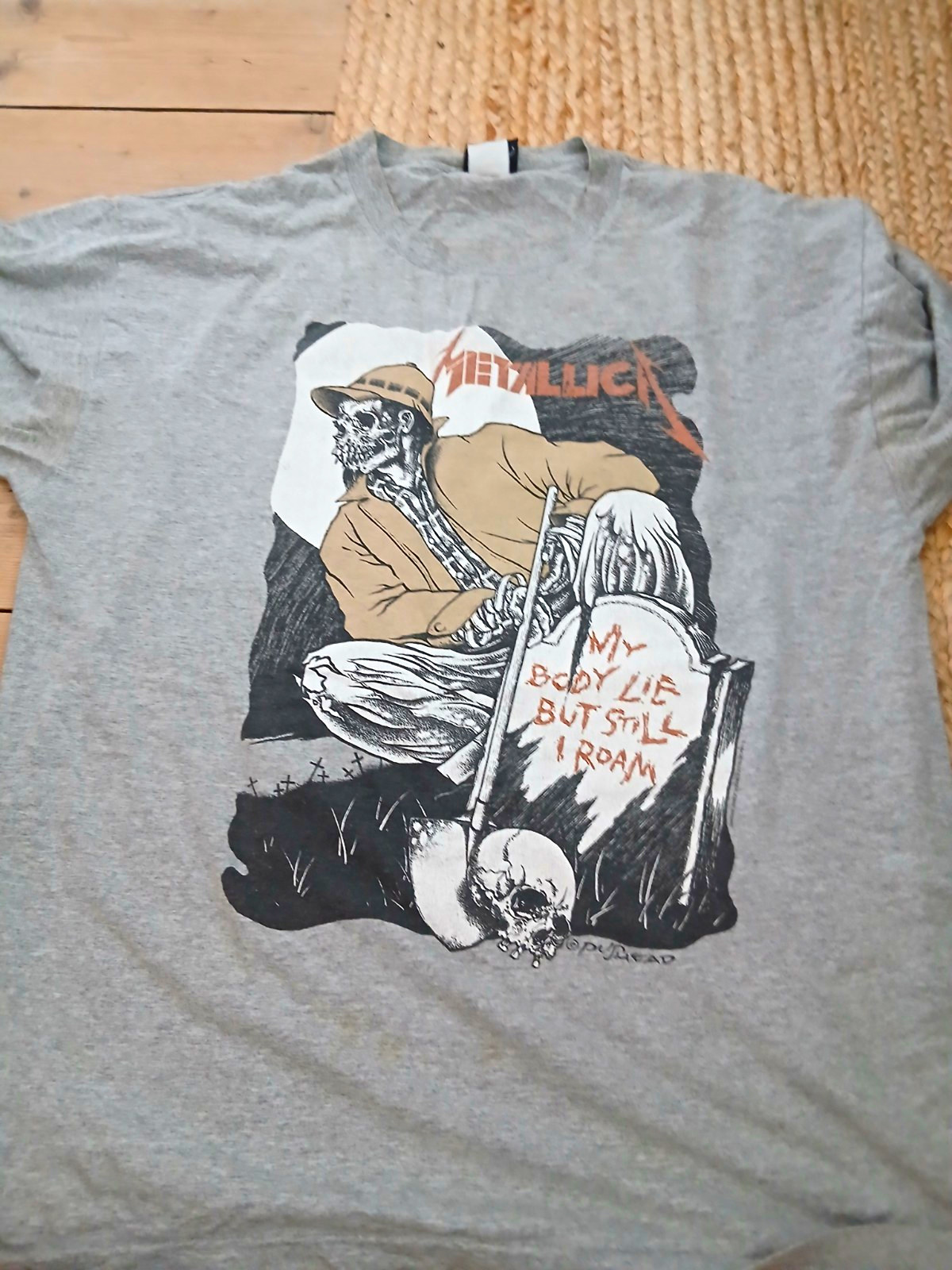 Vintage 1994 Metallica Pushead Gravekeeper T Shirt Giant XL 23x31 My Body Lies