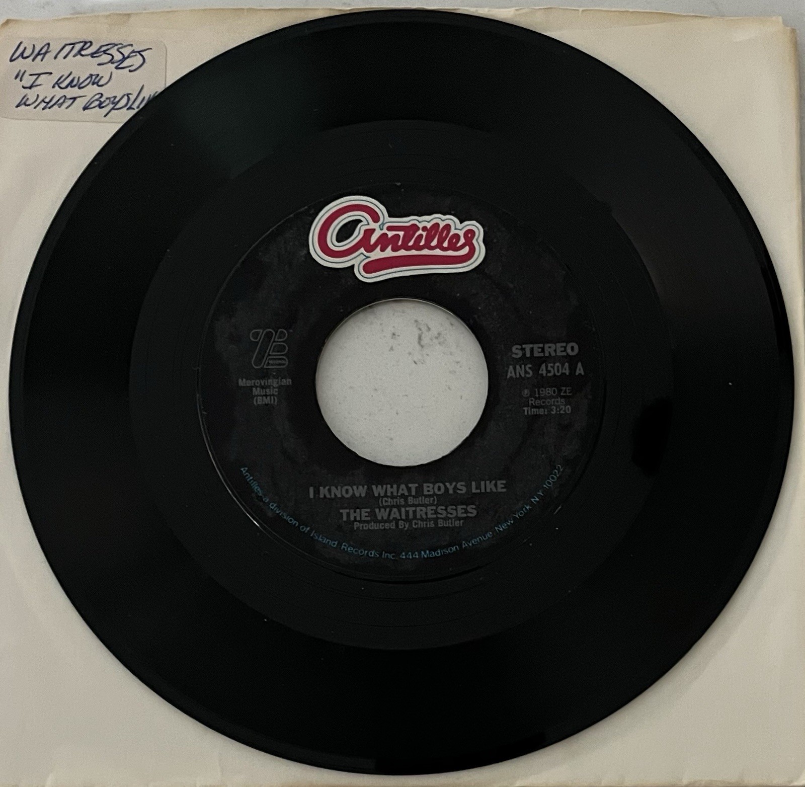The Waitresses~I Know What Boys Like/No Guilt/45-NM+Vinyl/NM Labels-1st Pressing