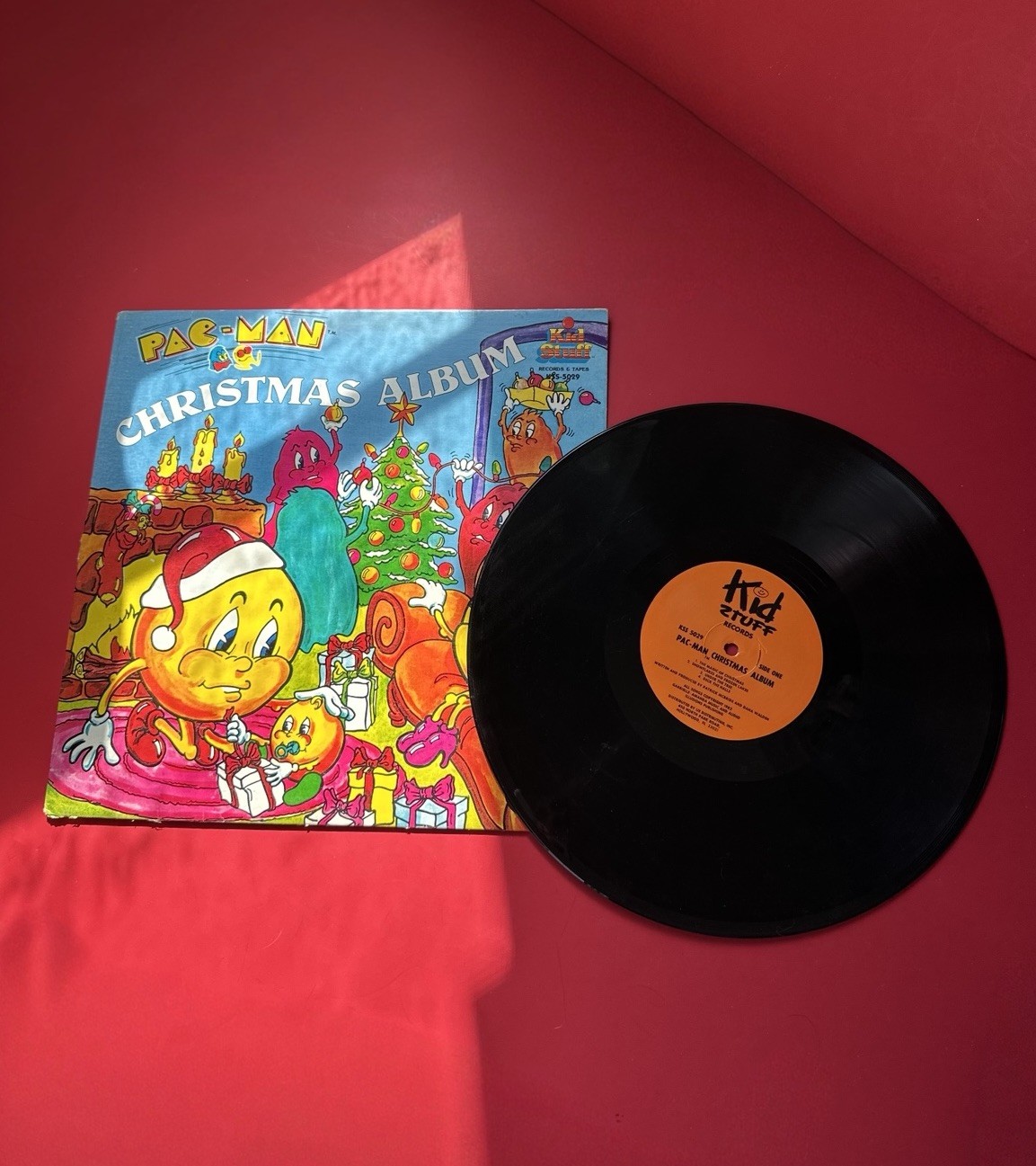 Kid Stuff Records PAC-MAN CHRISTMAS ALBUM Record LP 1982 Vintage 80s