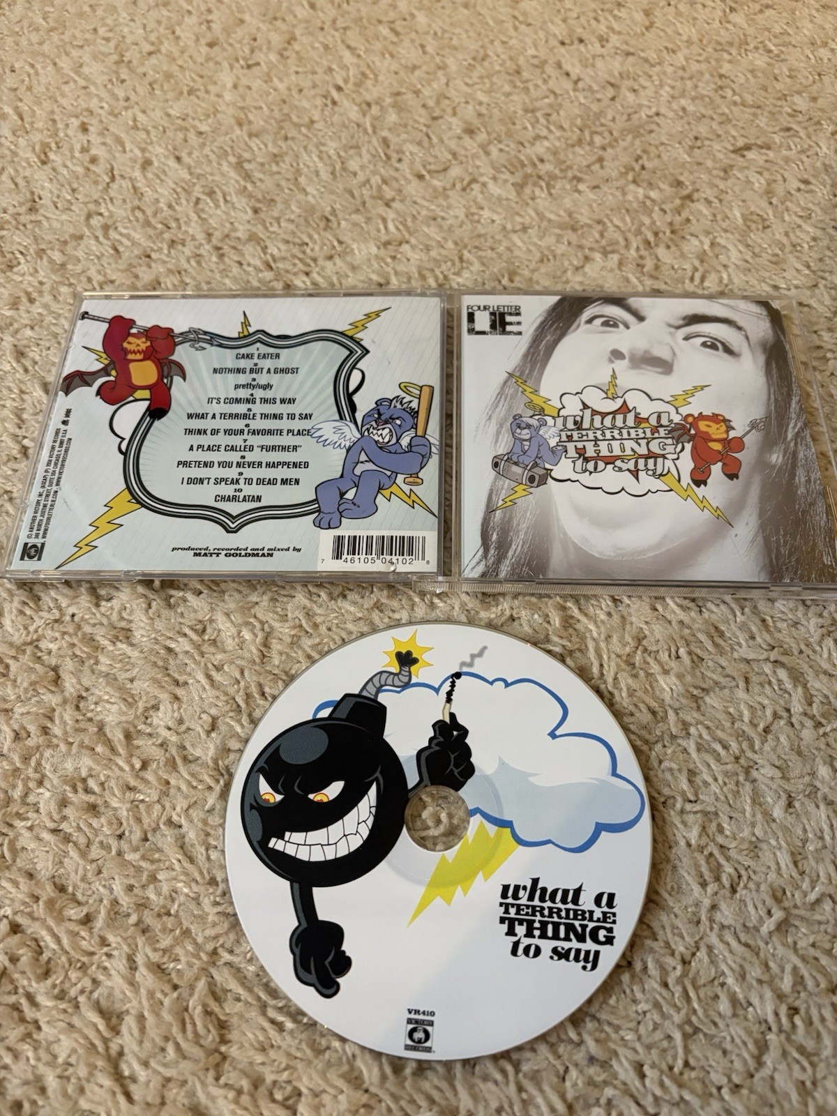 What A Terrible...By Four Letter Lie CD RARE P-HC Greeley Estates LoveHateHero