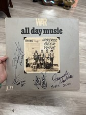 Signed Autographed Vintage 70’s WAR all day music United artist vinyl record picture