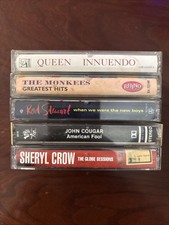 Lot Of 5 Vintage Cassettes Including Sheryl Crow,John Cougar,Queen,Etc… picture