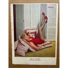 SHELLEY WINTERS PHOTOPLAY PIN-UP MEMORABILIA original magazine pin-up from 1951 picture
