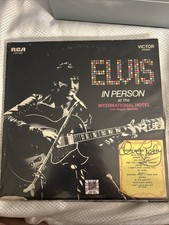 Elvis In Person At The International Hotel Las Vegas Nevada Autograph Vinyl COA picture