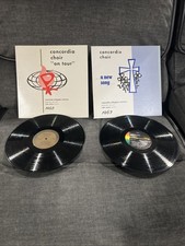CONCORDIA CHOIR Collegiate Institute 2 Vinyl Record Album LP Lot 1965 & 1967 picture