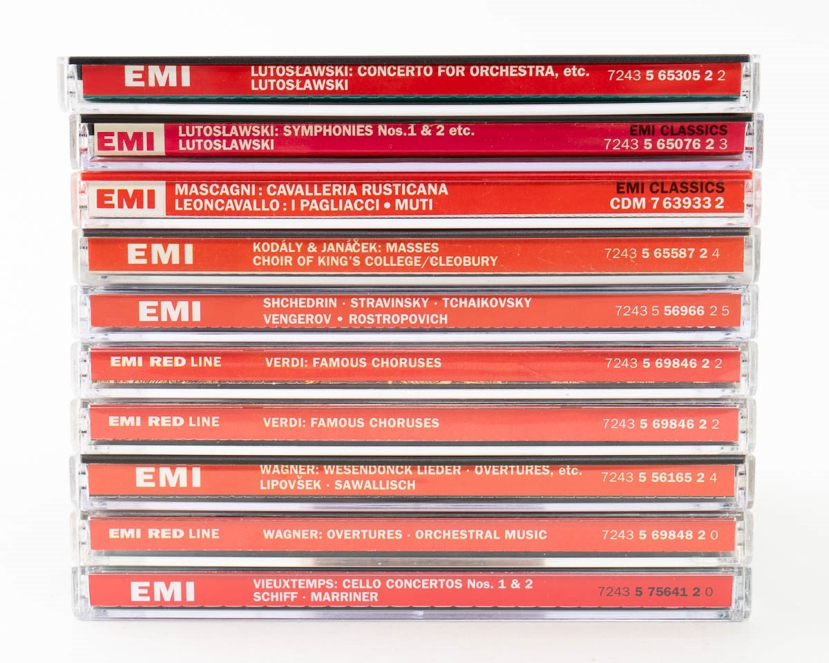 Lot of 10 EMI Classics CDs Classical Lutoslawski Mascagni Verdi Wagner Schiff